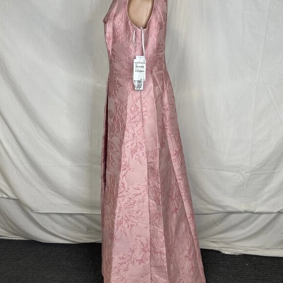 NEW KAY UNGER Women’s Elaine Floral Sleeveless Gown Size 10 Pink - Picture 3 of 9